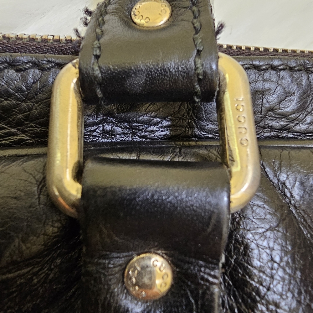 Gucci Guccissima Dôme Leather Briefcase Sima Line Business - Picture 15 of 17